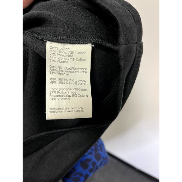 3.1 Phillip Lim women's black Leopard Sleeves Pullover lightweight Sweater 4 - Picture 3 of 4